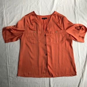 Violet & Claire Orange Blouse